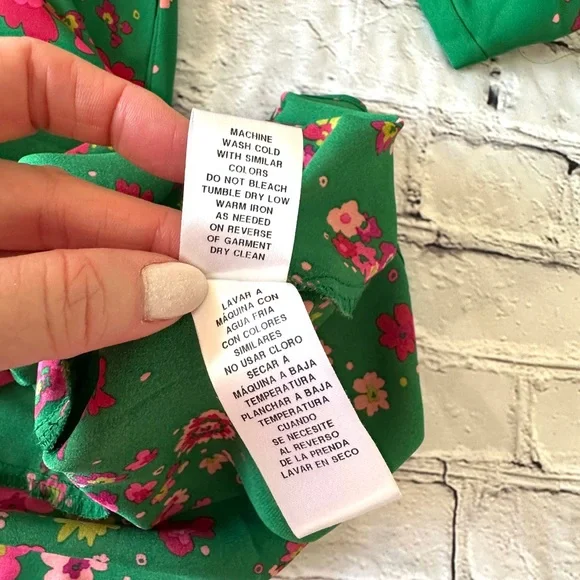 Wisp Green Floral Dresss - Picture 11 of 15